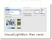 jQuery Popup Window Mac version - Thumnails Tab